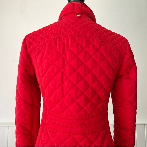 Zara Woman Red Quilted Zip Up Jacket Size M - Picture 9 of 15